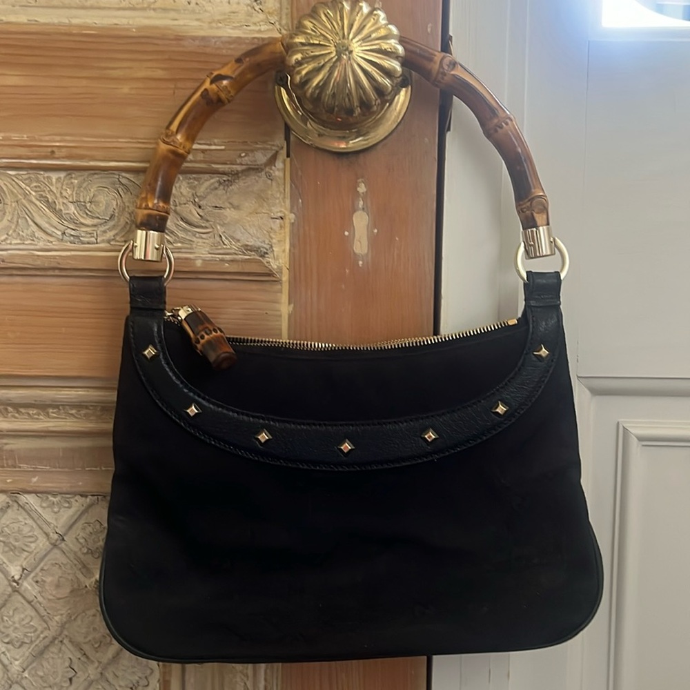 Gucci bag with bamboo handle